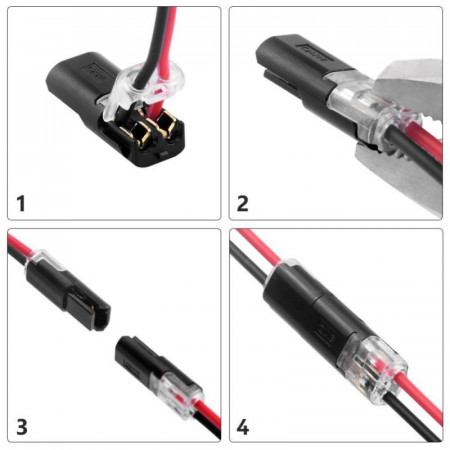 Conector 2 pini cu imbinare rapida 22-20 AWG - Img 2