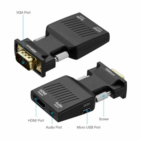 Convertor Video VGA-HDMI + Audio/HDTV 1080P - Img 4