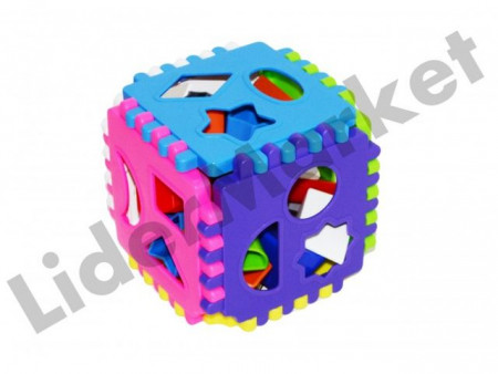 Cub din plastic multicolor cu o multitudine de forme - Img 2