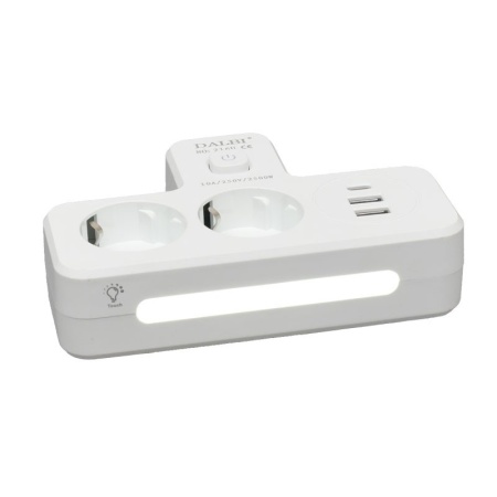 Dublu Stecher Multifunctional cu 2 x Usb QC3.0 - 1PD 20W si Lumina de Veghe - Img 3