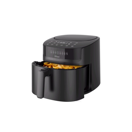 Friteuza cu aer cald Zilan ZLN7999 Negru, putere 1800 W, ecran digital, panou cu comenzi tactile