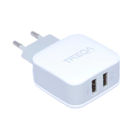 Incarcator retea - 2 x USB / 2,4A TREQA - Img 2