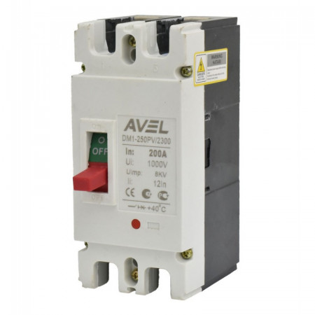 Intrerupator de circuit solar MCCB 2P-200A / 1000V DC - Img 2