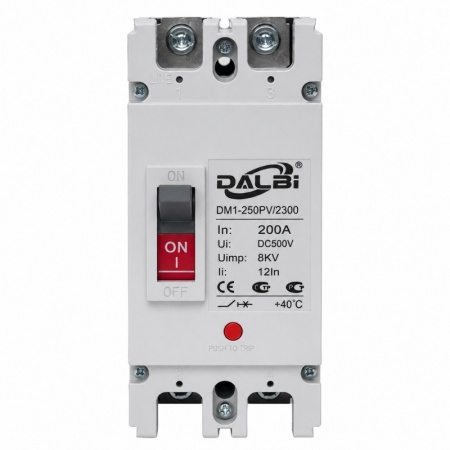 Intrerupator MCCB DC 2P 200A 500V pentru Panouri Fotovoltaice - Img 5