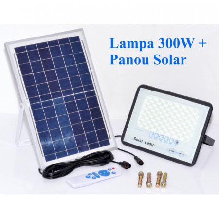 Lampa led 300W cu panou solar si telecomanda - Img 2