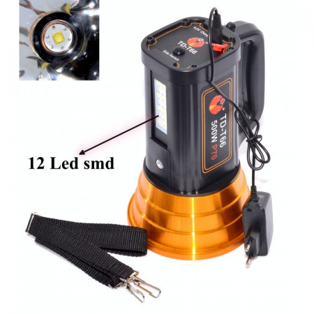 Lanterna Laser Led 500W + 12 Led T4 ,TD-T66 - Img 3