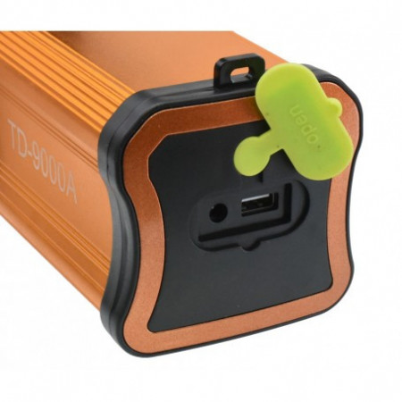 Lanterna profesionala cu lumina laser led alb-albastru 500W si functie de powerbank - Img 5