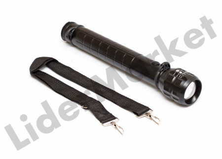 Lanterna profesionala metalica cu LED CREE, zoom si busola - 30 x 5cm