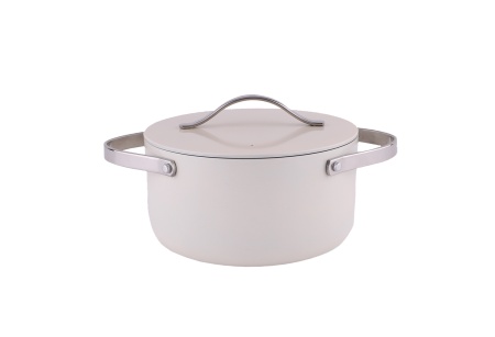 Oala Zilan ZLN0866 din 5 straturi de material, 20 cm diametru, capacitate 2.7l, Otel inoxidabil, Manere nituite