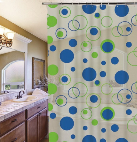 Perdea de dus Ermetiq Circles 180 x 200