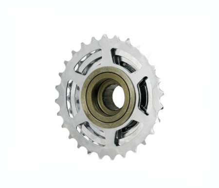 Pinion bicicleta spate pe filet, 7 viteze ,crom - Img 2