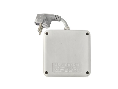 Priza multiplicator Schuko cu 2 prize 220V, 2x USB-A + 1x USB-C cu incarcare max 20W, buton ON/OFF, 2500W si functie lampa LED touch-control - Img 4