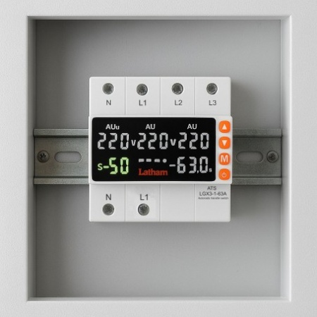Protectie automata trifazata 63A - ATS, comutator automat de transfer cu faza prioritara / LGX3-1-63A - Img 6