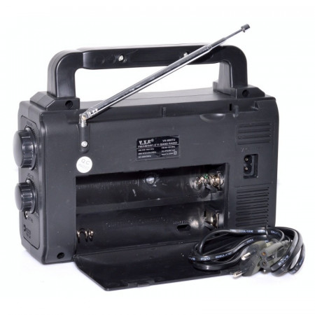 Radio portabil FM cu USB/SD Card si lanterna , VXR - Img 2
