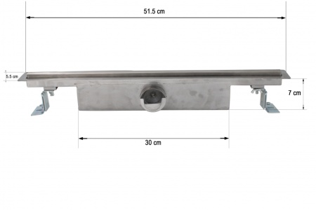 Rigola din inox CUTS 500X53mm - Img 6