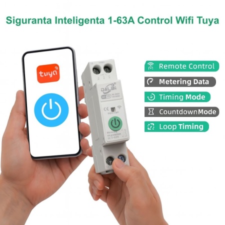 Siguranta Inteligenta Wi-Fi, 1-63A, 1P+N monitorizare energie, protectie subtensiune, supratensiune - Img 4