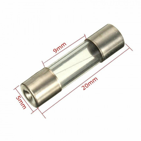 Siguranta rapida de sticla 5 x 20 mm  0,5A / 0,6A / 0,8A / 1A / 1,6A/ 2A / 2,5 / 3A / 3,15A / 4A / 5A / 6A / 6,3A / 7A / 8A / 10A / 15A / 20A