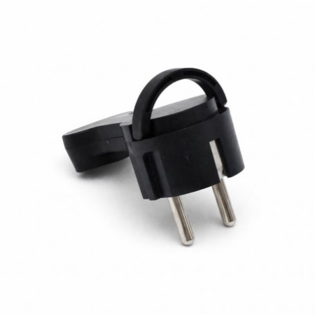 Stecher Schuko 16A 250V Negru cu Inel Tragere Profil Redus - Img 3