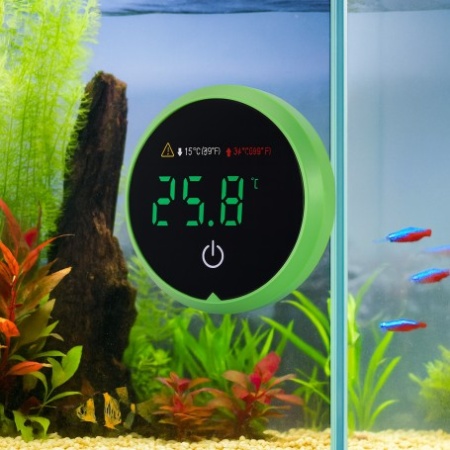 Termometru Digital pentru Acvariu cu afisaj Led si montaj pe geam AT-3 - Img 2