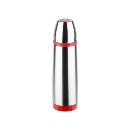 Termos inox 0.8L Floria ZLN-1815,Rosu/Inox Buton de inchidere ermetica antiscurgere,