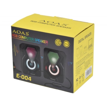 Boxe pentru calculator cu leduri RGB si USB E-004 - Img 4