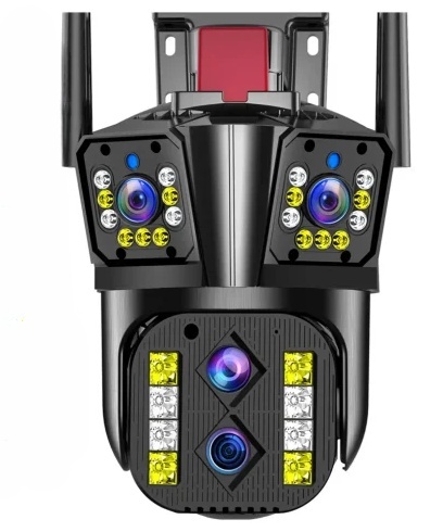 Cameră de Supraveghere Bullet-Dome Linkage Smart, Wi-Fi, IP66, Night Vision, 4 Lentile (model wqq839s-pw-4-qz)