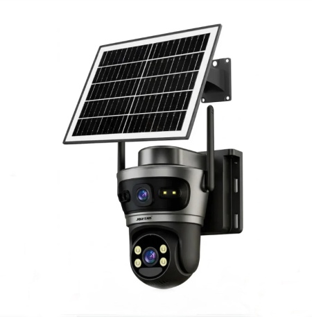 Camera de Supraveghere cu dubla 6MP, 4G, Panou Solar, Jortan, IP66, HD, 1920 x 1080 Pixeli - Negru sau Alb - Img 2