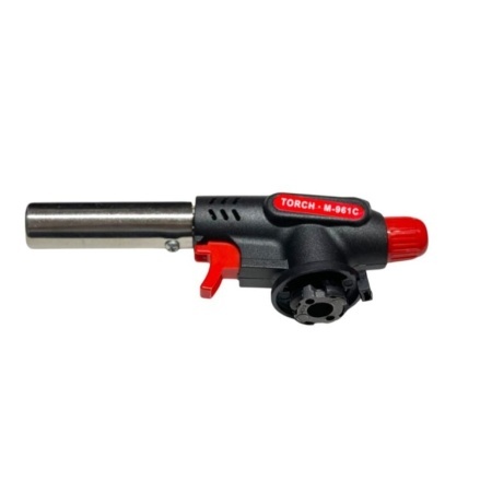 Cap arzator pentru butelie spray gaz, cu sistem antiflare, aprindere piezo, plastic + metal - Img 2