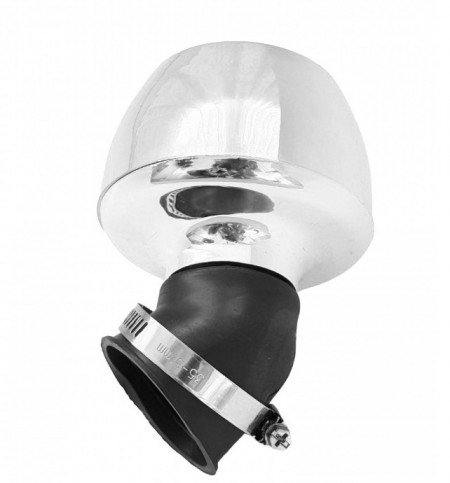 Filtru aer sport universal 42mm, argintiu - Img 2