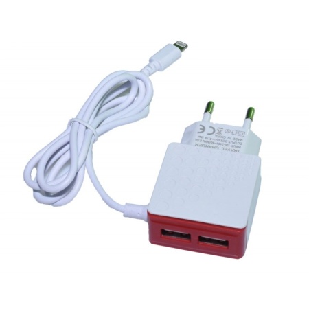 Incarcator retea 220V - 2 X USB + Iphone 3,1A - Img 2