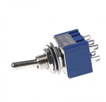 Intrerupator mini basculant, ON-OFF-ON, MTS-203