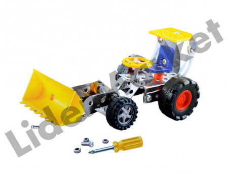 Jucarie de constructie buldozer metalic 898B-59