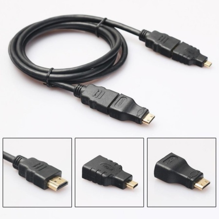 Kit Cablu HDMI + Mini +Micro /1,5m - Img 2
