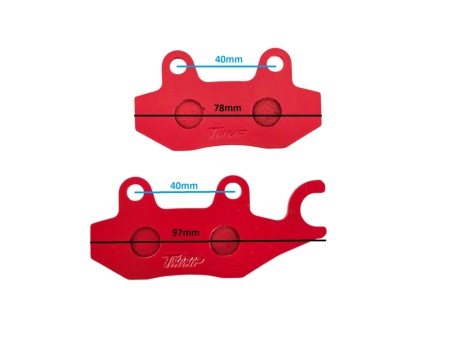 Placute frana 3L - scuter China, Kymco, Yamaha, Suzuki si ATV - Img 2