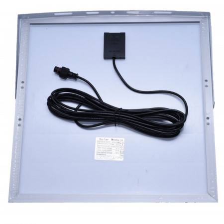 Proiector cu panou solar, senzor de lumina si telecomanda 100W - Img 3