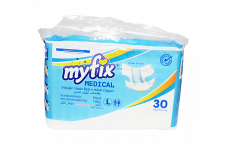 Scutece medicale adulti MyFix L 100 - 150 cm, 30 buc