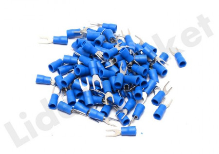 Set 100 papuci electrici tip furca 4mm