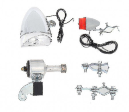Set clasic de far stop si dinam, 6V / 3W