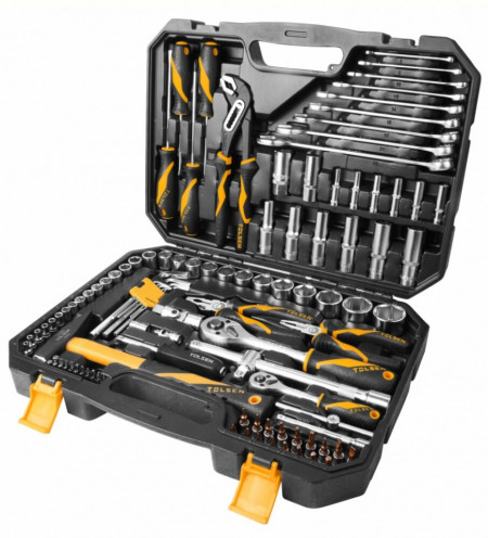 Set de chei tubulare si unelte de 116 buc, Tolsen