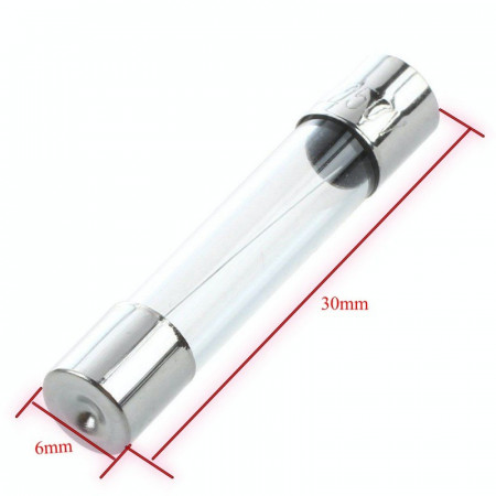 Siguranta rapida de sticla 6 x 30 mm 1A / 2A / 3A / 4A / 5A / 6A / 7A / 8A / 10A / 15A / 20A / 25A / 30A