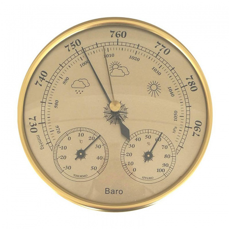 Barometru cu termometru si higrometru THB-9293-G