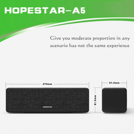 Boxa Cu Bluetooth,Usb,Card Micro Sd,FM Radio, AUX, HOPESTAR – A5 - Img 4