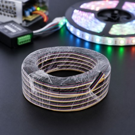 Cablu Alimentare LED RGB/RGBWW/RGB+CCT 6 Fire, 50m/rola - Img 2