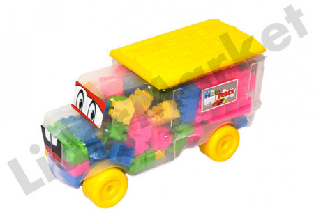 Camion cu cuburi de constructie - o multime de culori !