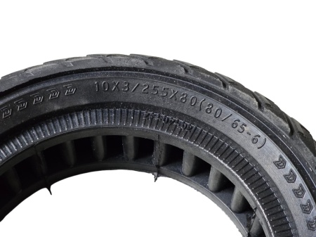 Cauciuc trotineta 10x3/255x80 (80/65-6) solid, plin - Img 2