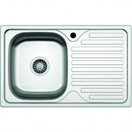 Chiuveta pentru blat Zilan ZLN0131 din inox, cuva stanga, 76 x 43.5 cm