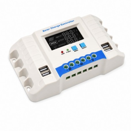 Controler Incarcare Solara PWM 20A, 12/24V Auto, LCD si 4 USB, MG2420Z - Img 4