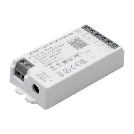Controler WiFi si Bluetooth Tuya pentru Banda LED de 12–24V, RGB/RGBW/RGB+CCT, C31W - Img 5