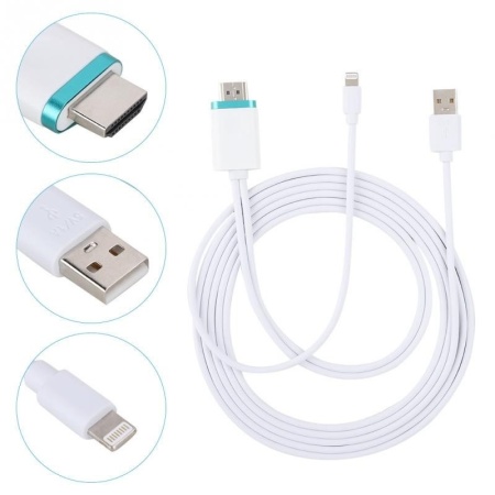 Convertor KIT Cablu MHL iPhone HDTV Video 1920x1080, 30p - Img 2