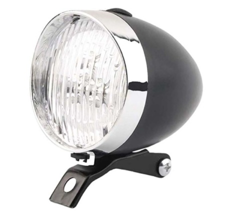 Far LED pentru bicicleta matrial ABC (plastic ) cu 3 led , batteri 3xAAA - Img 2